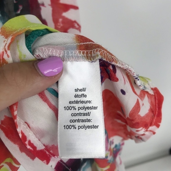 Studio Y Sheer Cage Colorful Strap Tank Top - Picture 6 of 8